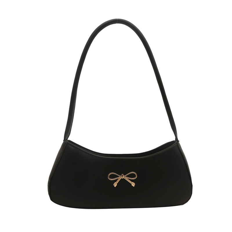 Bolso de axila con lazo para mujer 2025 nuevo bolso de bola de masa de lujo simple y ligero de alta calidad textura bolso de mensajero de un solo hombro marea