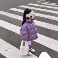 Children's keep warm short down jacket for boys, 2022 collection, Korean style, increased thickness