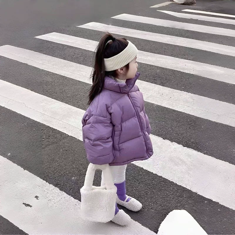 Children's keep warm short down jacket for boys, 2022 collection, Korean style, increased thickness