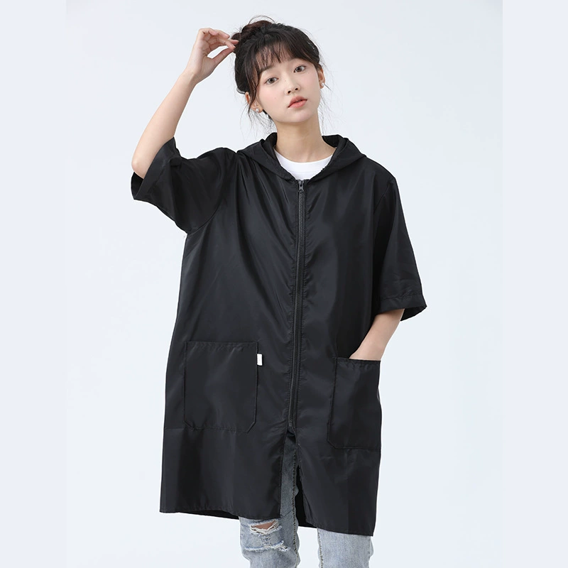 Короткие рукава для мужчин и женщин, летняя тонкая куртка для стрижки