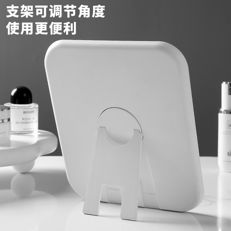 LED化妆镜带灯桌子上台式支撑化妆镜学生宿舍家用补光高清梳妆镜|undefined