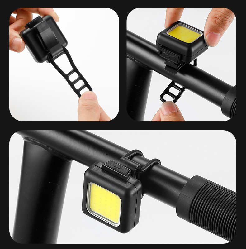 Fahrradlicht Mini Mountainbike Licht Multifunktionales starkes Licht Fahrradscheinwerfer Outdoor Reiten Elektrofahrrad Taschenlampe_voghion.com