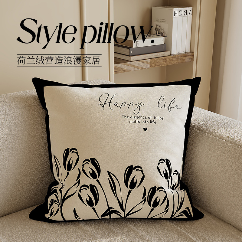 Sofá de estilo medieval almohada retro almohada doméstica cabezal de cama almohada de cama almohada de ventana con núcleo desmontable y lavable