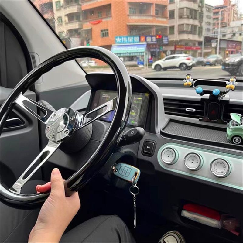 Car modification mahogany Big Dipper Longdi retro racing car Jetta Poussin brigade Santana 14 inch 15 inch steering wheel