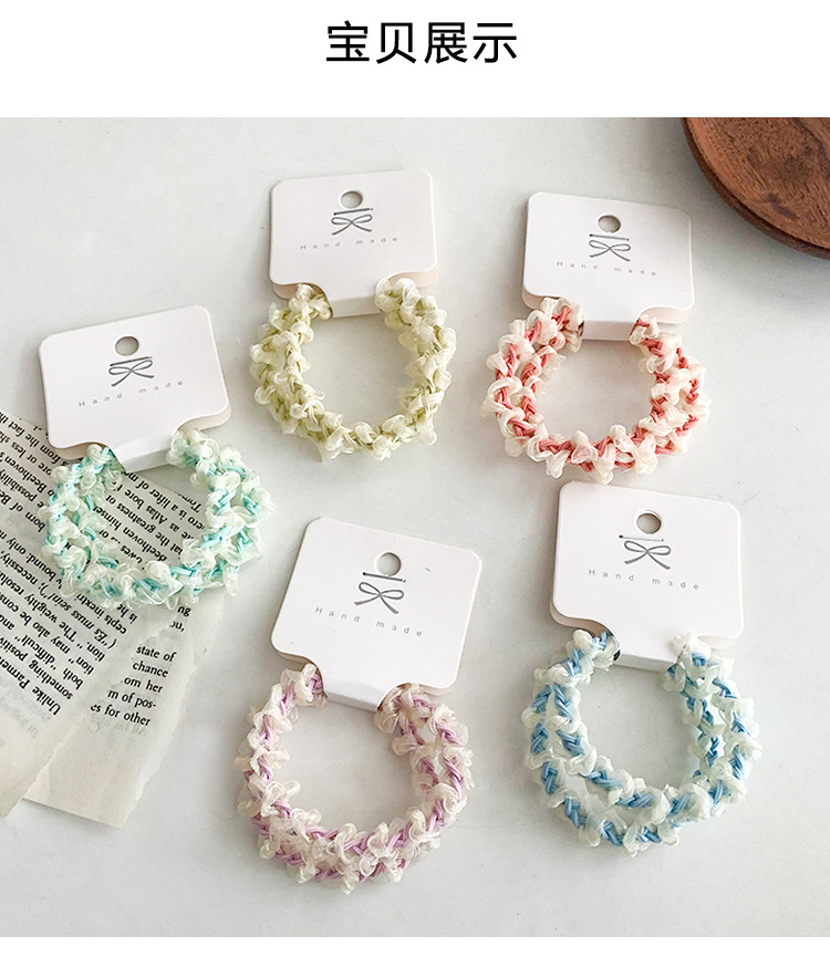 Simple Style Color Block Gauze Lace Hair Tie 1 Pair display picture 2