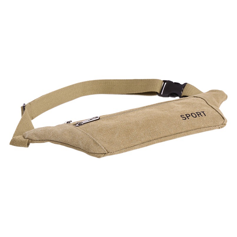 Sports and Leisure men's messenger bag chest Bag Men's Korean-style waist bag men's outdoor canvas trendy men's bag shoulder bag wear-resistant