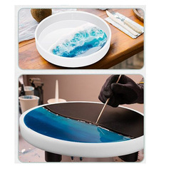 大型硅膠樹脂模具托盤模具DIY樹脂桌模環氧樹脂桌模具