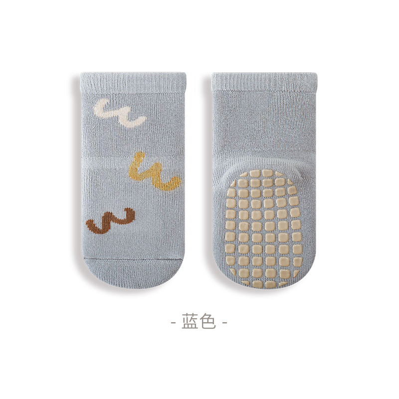 Calcetines de piso para bebés Otoño e Invierno engrosados Terry cálido interior antideslizante dispensación Bebé Niños Niñas niño calcetines de media pantorrilla