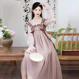 2023秋季新中式女装设计国风刺绣改良汉服气质优雅两件套套装
