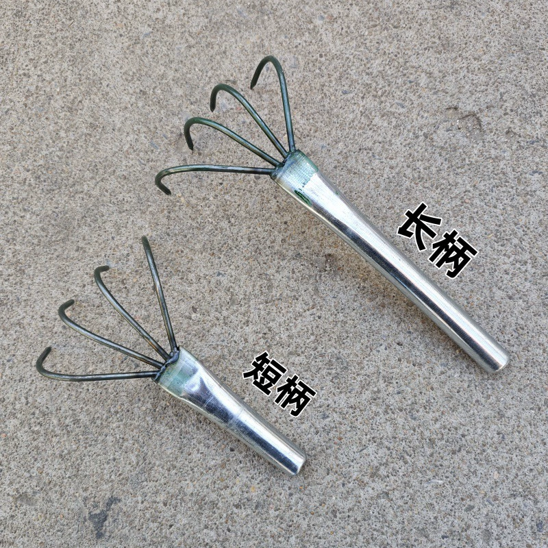 Небольшие грабли для сельского хозяйства, чтобы поймать морской пляж раковины