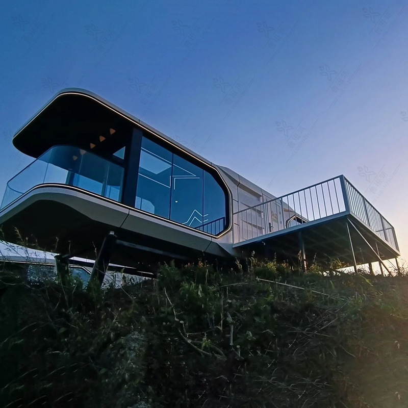 Camping estrella casa vacía viendo cabina burbuja habitación característica creativa Hotel móvil CASA Espacio cápsula