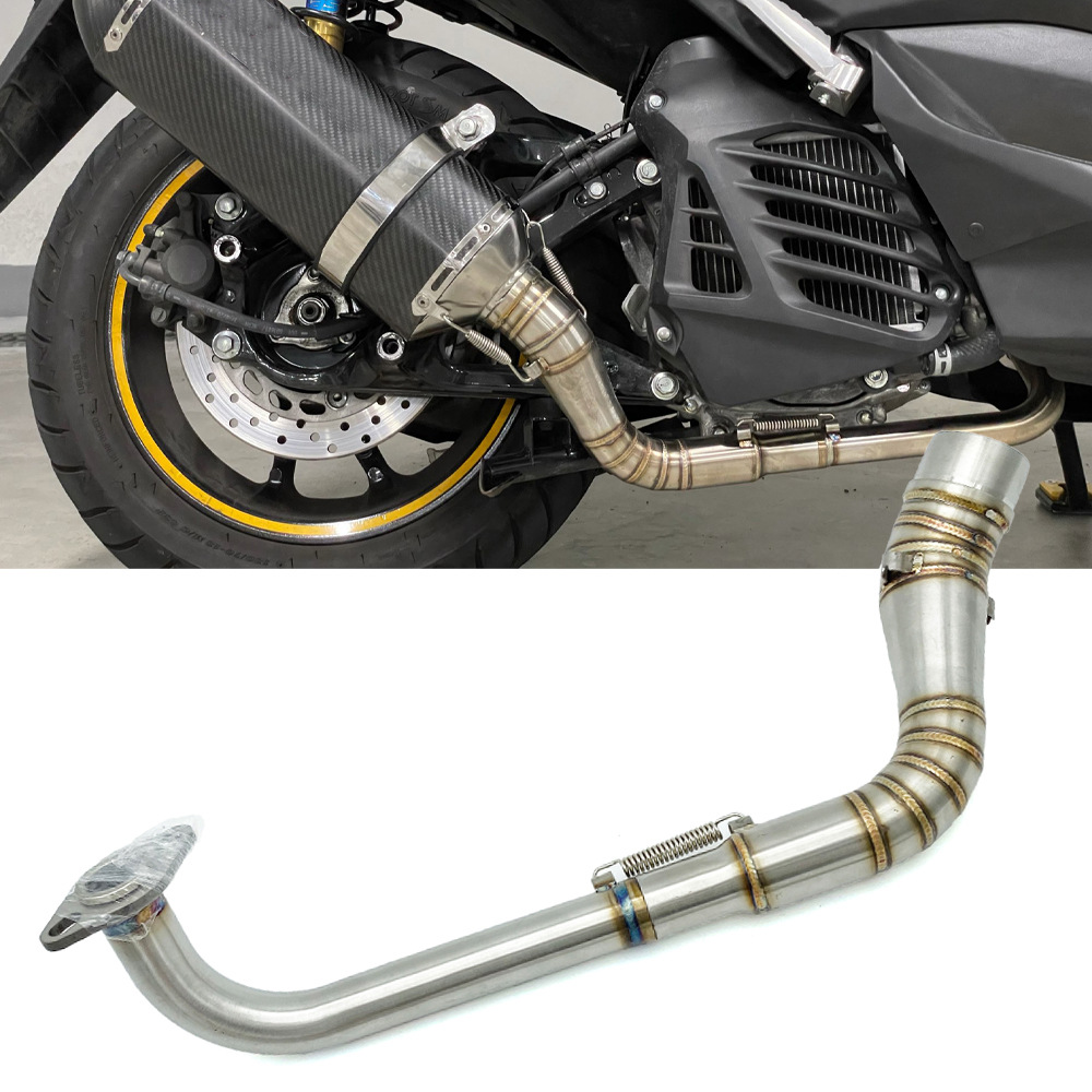 Suitable for Yamaha NMAX155 stainless steel front section NMAX 125 elbow to connect Scorpio inclined exhaust pipe