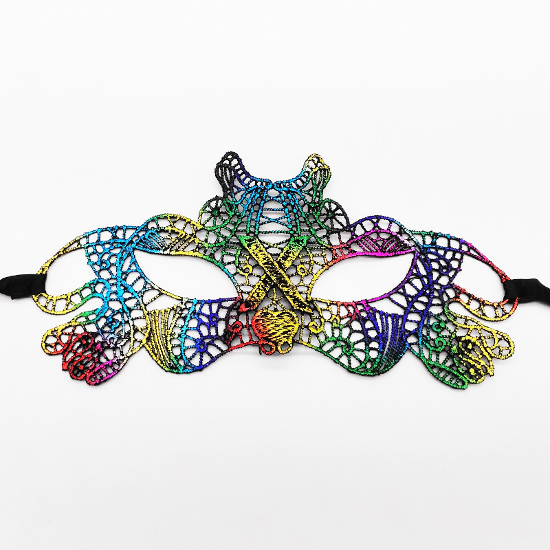 Máscaras de encaje transfronterizas, máscaras de encaje de fiestas de Halloween, máscaras de ojos especiales para carnaval de Halloween