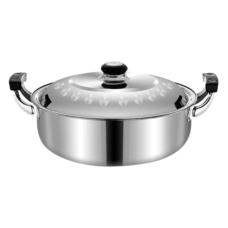 Hongli engrosada de acero inoxidable olla de Pato Mandarín Cocina de Inducción olla especial olla de cocina multifuncional olla de Sopa clara olla caliente hogar