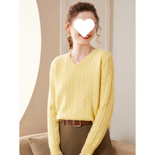 新款加厚领羊绒衫女秋冬季保暖毛衣女宽松大码百搭针织打底衫包邮