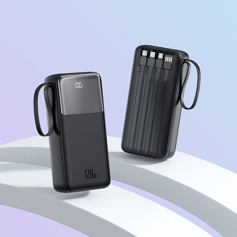 新しい 120W 超高速充電には、ケーブル付きパワーバンク 20000 mAh 超大容量デジタル ディスプレイ モバイル電源が付属しています|undefined