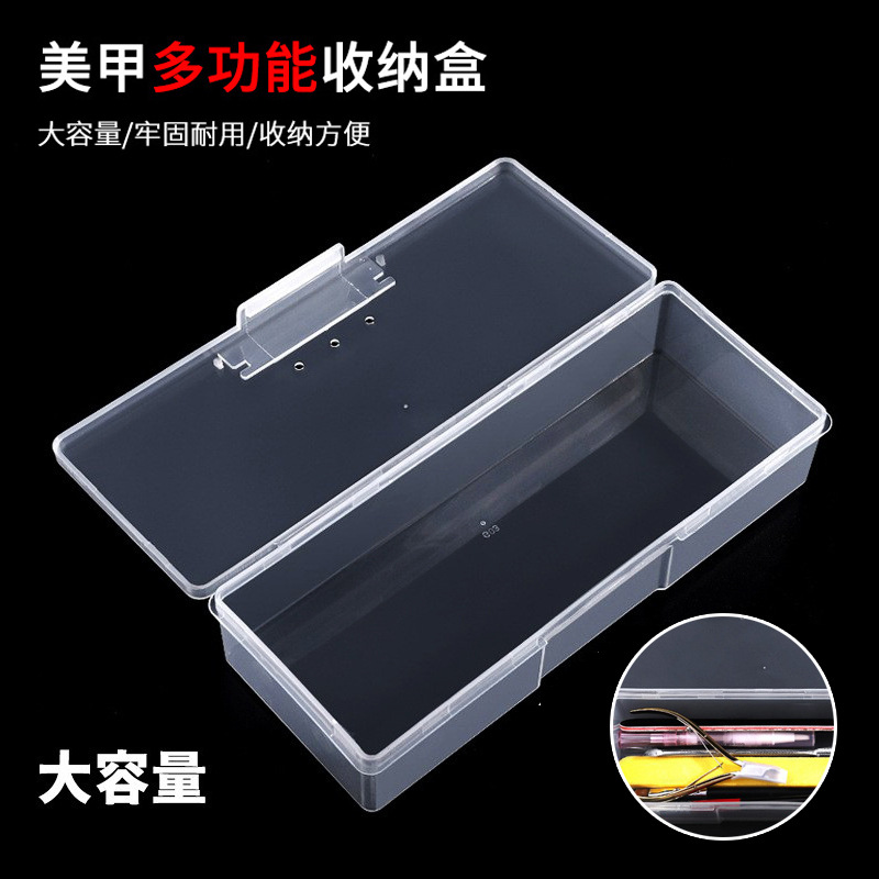 Caja de herramientas para manicura, salón de uñas, pintura de uñas, pincel, patrón bordado, bolígrafo hecho a mano, caja de almacenamiento, herramienta