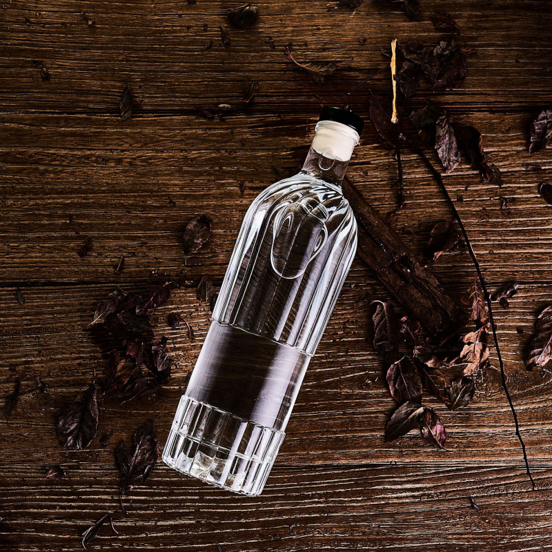 创意设计伏特加酒瓶510ml龙舌兰朗姆空酒瓶可自定义品牌威士忌瓶