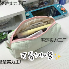 日本製 シンプル ミルク フフ ペンケース インズ 高見え 学生 女の子 大容量 文具 ネットセレブ 人気モデル TYmy