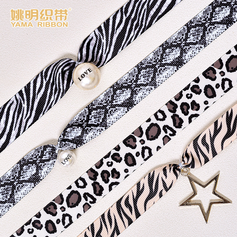 Cinta Estampada de Leopardo para Ropa de Poliéster, Estampado, para Horquillas y Accesorios de Vestir image 4