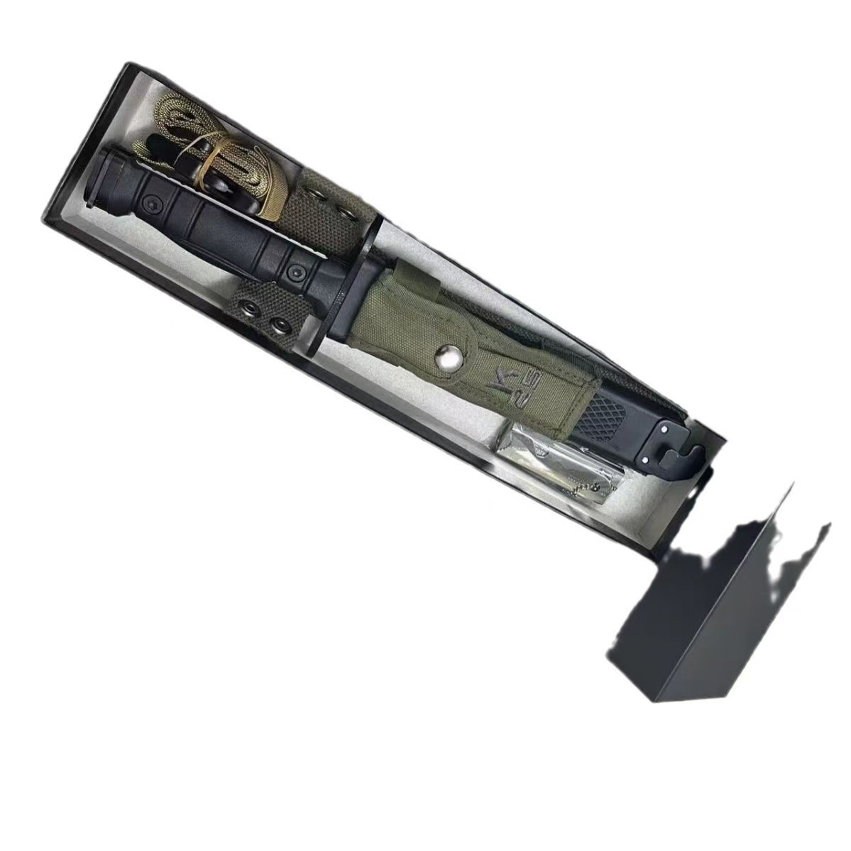 ✅狐狸突击橡塑壳95编织带荒野求生登山赶海便携随身刀鞘刀套户外