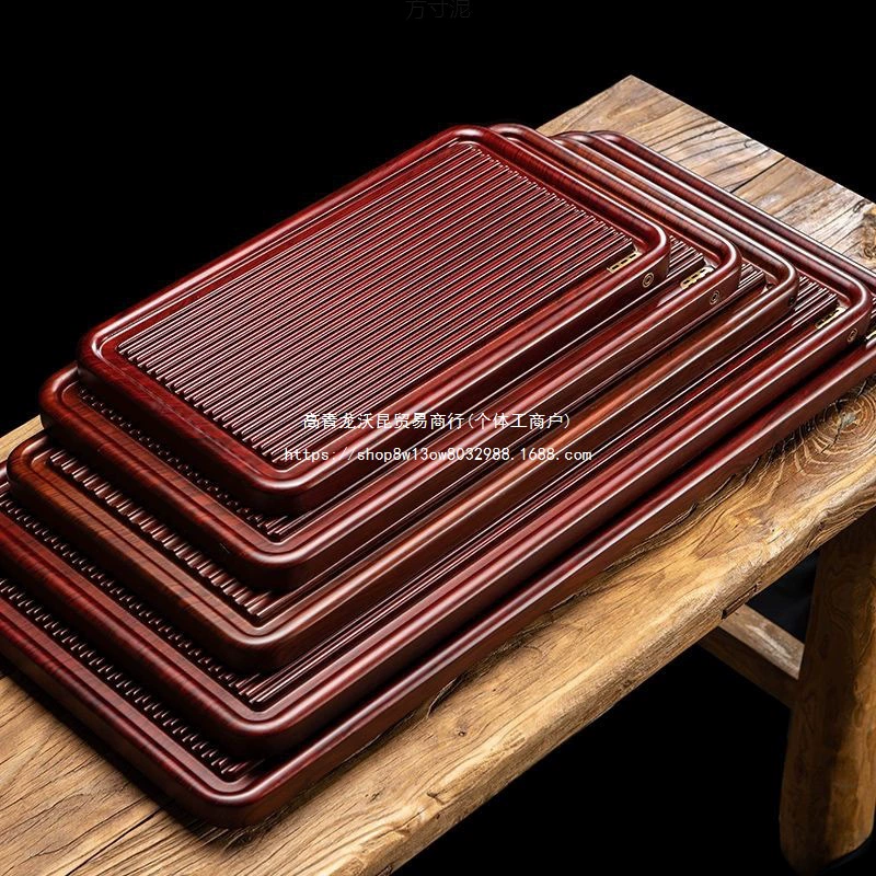 Простой поднос для чая из цельного дерева в китайском стиле, модель из натурального дерева, цельный дренажный чайный столик для домашнего использования, простой большой и маленький дренажный чайный сервиз кунг-фу.