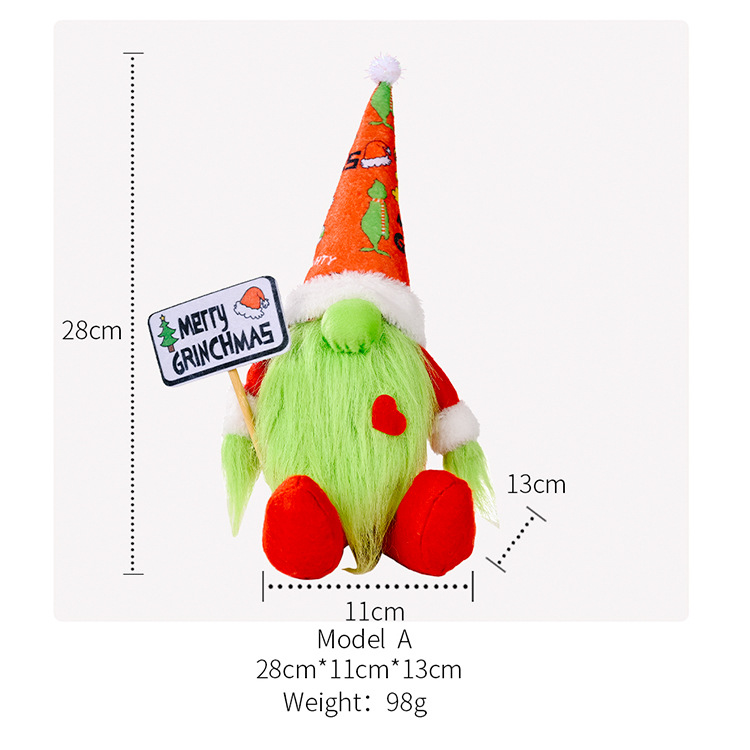 格林奇举牌鲁道夫公仔_03