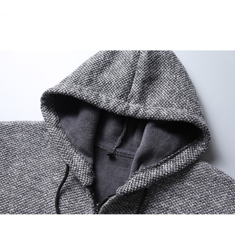 (2개) 가을 뉴 남성용 후드 니트 카디건 재킷 남성용 재킷 트렌디 하이 엔드 센스 캐주얼 루즈 홍콩 스타일 스웨터