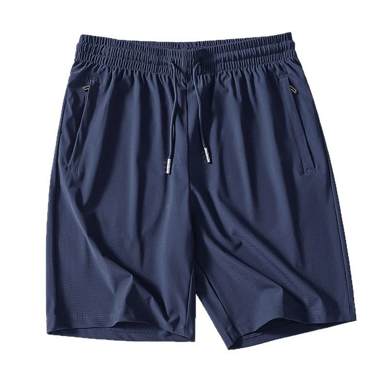 Men's antibacterial summer silk shorts, quick dry ultra thin trousers, oversize, plus size