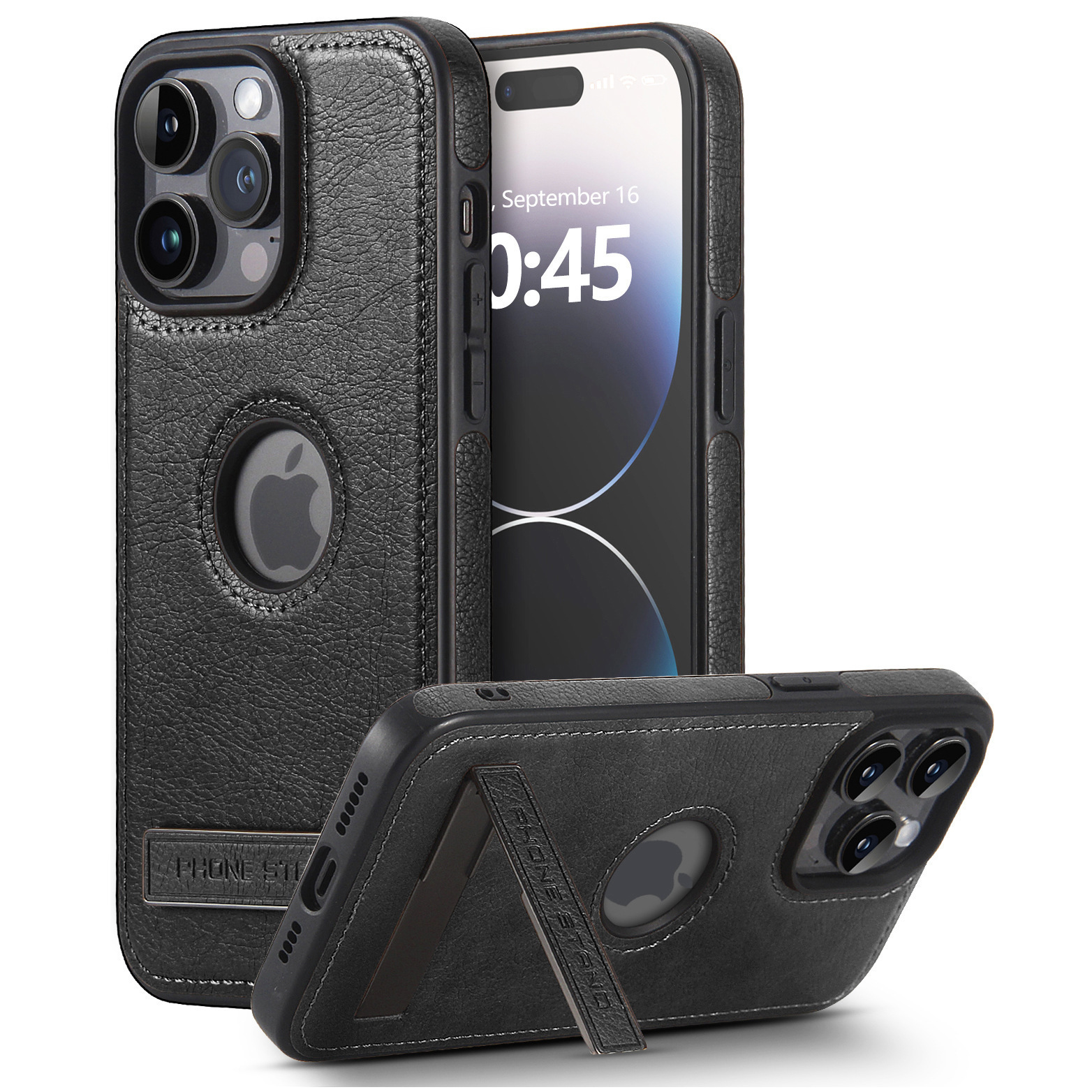 Aplicable para iPhone 17 Promax cubierta de cuero con soporte para teléfono móvil Apple 17 cubierta de protección contra caídas de cuero image 6