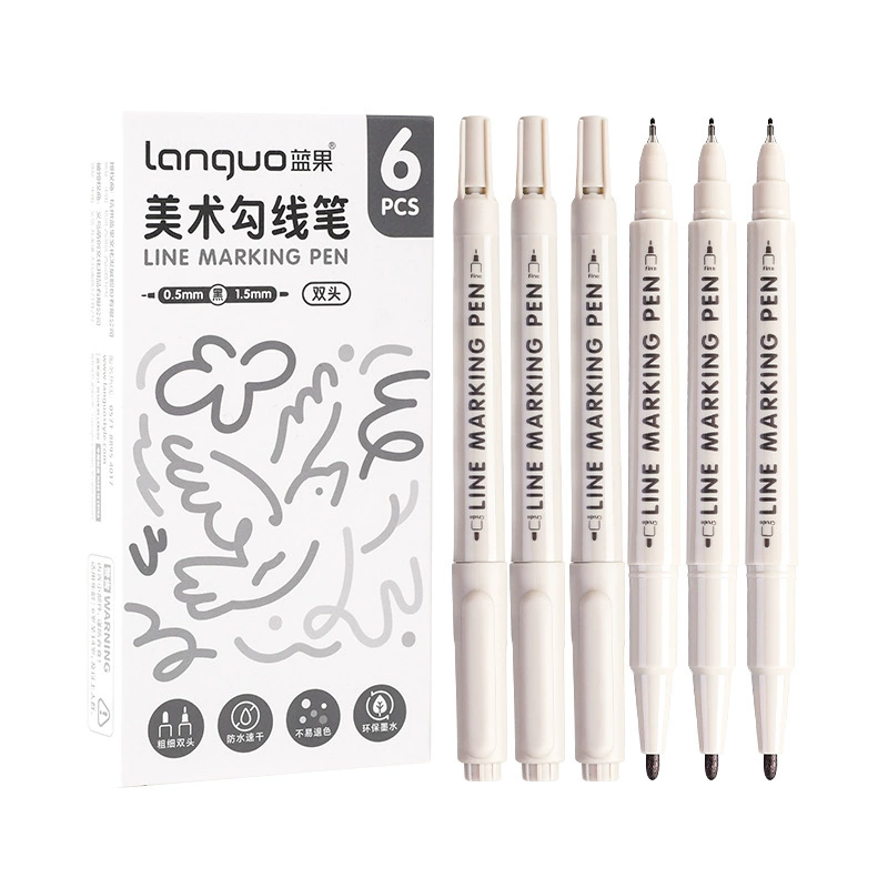 П waterproof quick dry art liner, photo, black coloured pencils