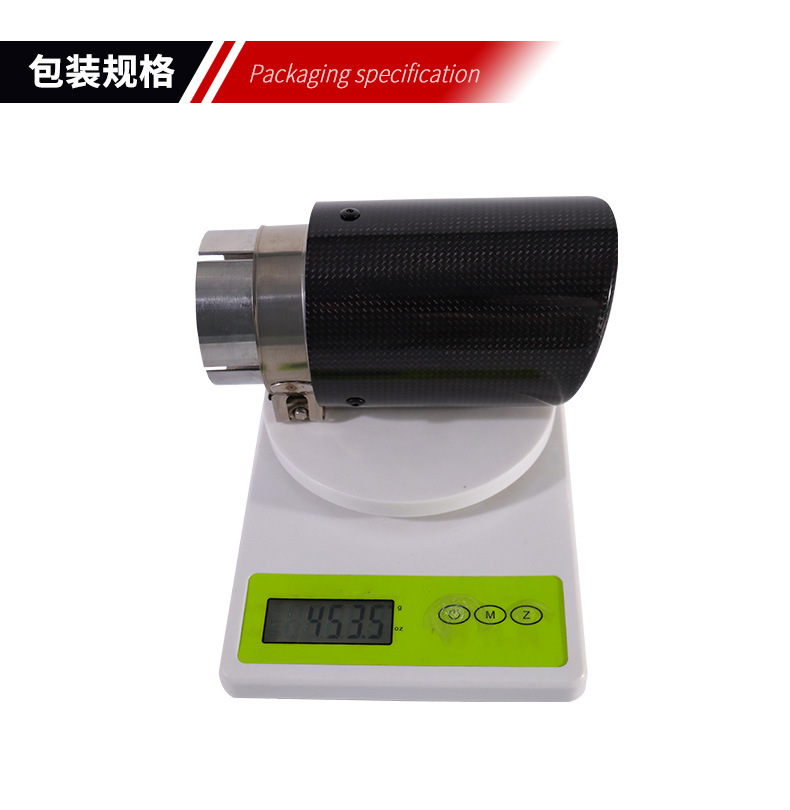New Cross-Border Wholesale 63-89mm Carbon Fiber Ak Scorpion Tail Exhaust Pipe Car Modification Accessories Stainless Steel