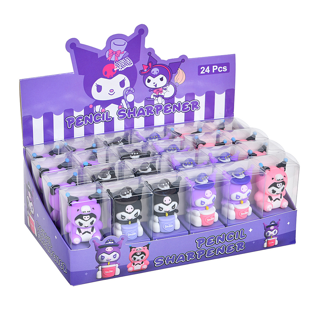 Cute Cartoon Kulomi creativo estudiante sacapuntas lápices sacapuntas para estudiantes de primaria y secundaria premios de papelería al por mayor