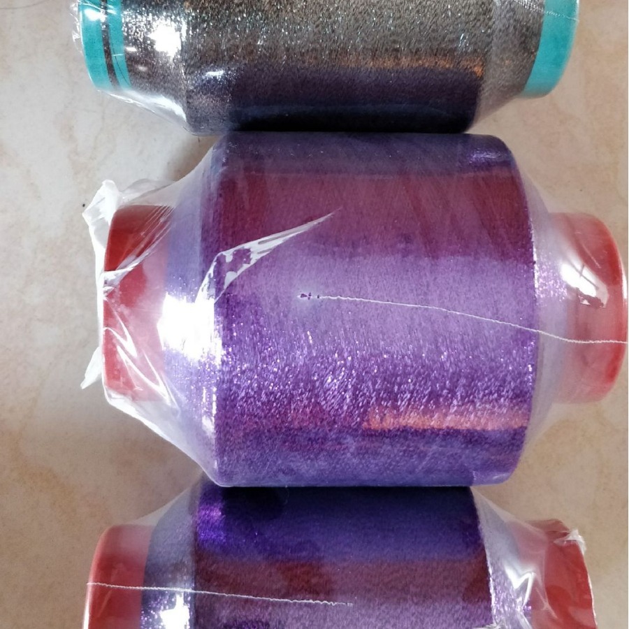 亮银塑料丝silver深绿金属纱线天蓝铝箔线经纬编织物玫瑰金混纺