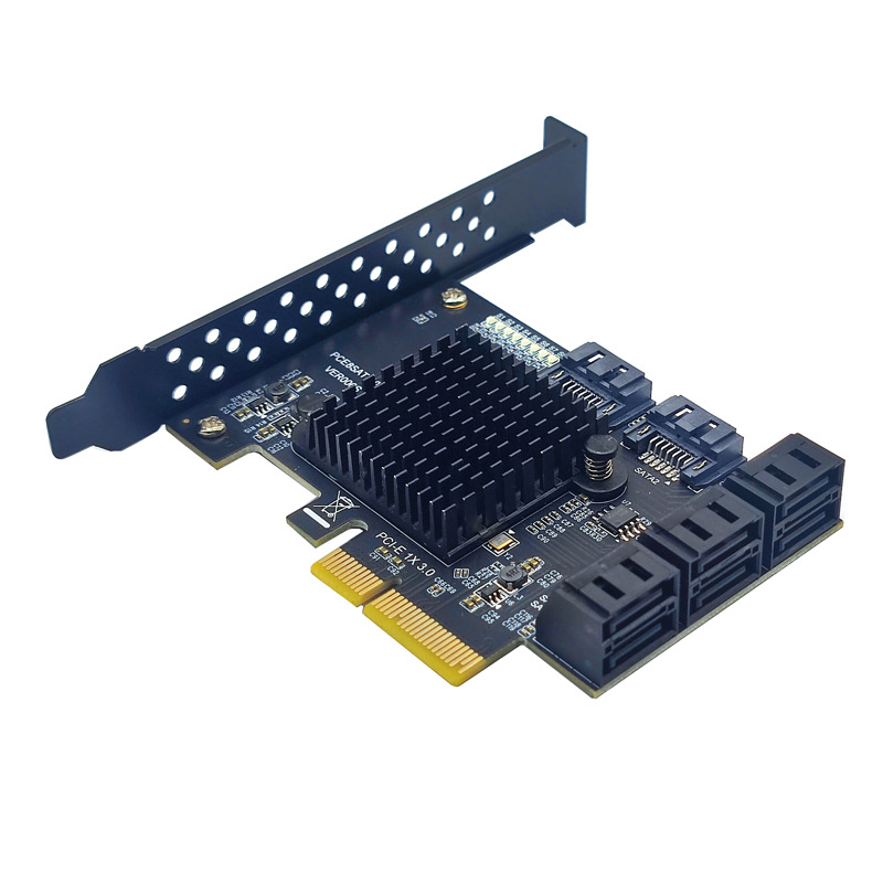 PCI-E GEN3 4Xת8��SATA3.0Ӳ��6G��չ����˶ASM1166 PCI-E3.0