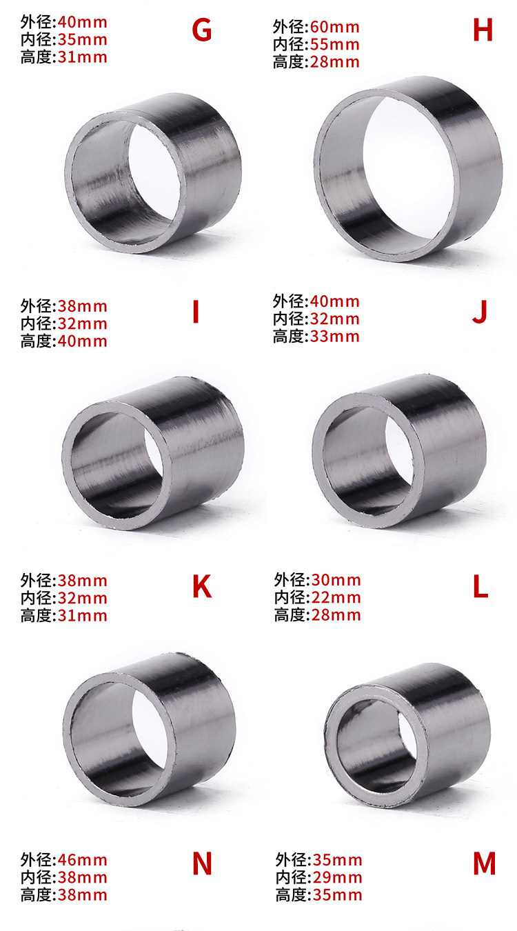 Motorcycle Modification Parts, Exhaust Pipe Silencer, Anti-Leakage Asbestos Gasket, Sealing Ring, Graphene in Various Specifications
