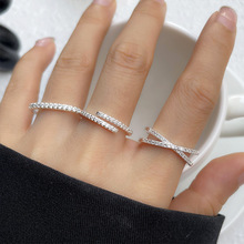 ����΢��p���_��ָ�hŮ�����n��ins�L�߼��в���ɫС��925�y��ָ