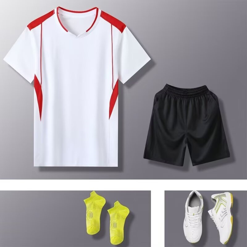 911 Badminton Clothing, Table Tennis Clothing, Couple Suit, Sports and Leisure Summer Competition Training, Sweat-Absorbent, Breathable Printing