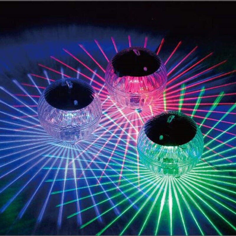 Solar Floating Pool Light LED Color Changing Waterproof Pond Light Water Floating Light Water Pond Hot Spring Fountain Diving Light