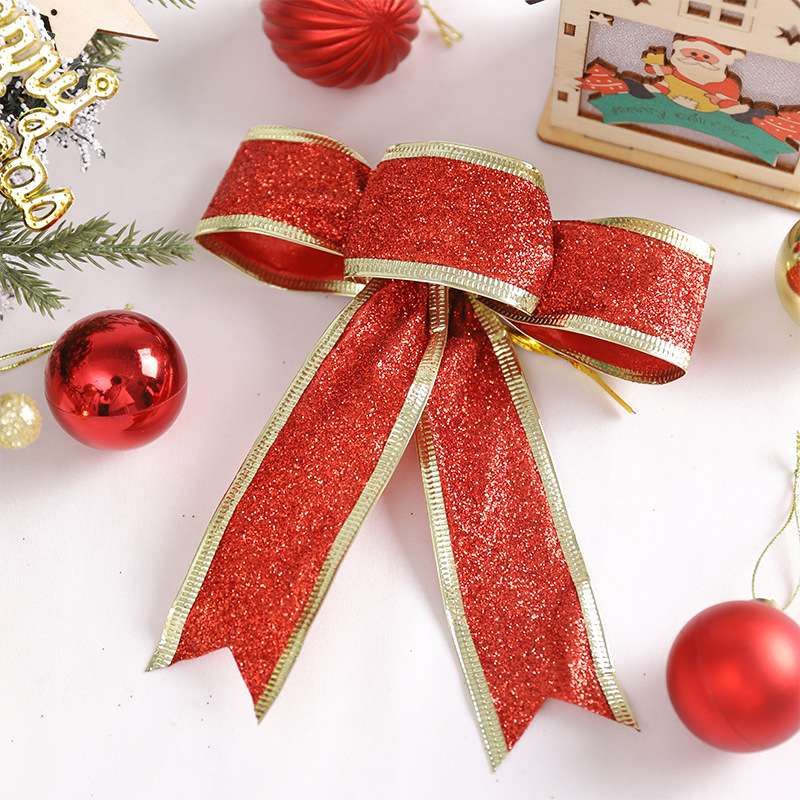 Transfronterizo nueva decoración de Navidad accesorios de lentejuelas arco Decoraciones de vacaciones decoración del árbol de Navidad colgante