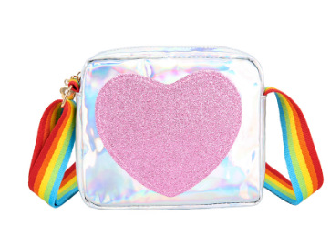 Bolso para niños nuevo láser con lentejuelas estilo coreano bolso de hombro para niños bolso simple para niñas de todo fósforo bolso de hombro para niños