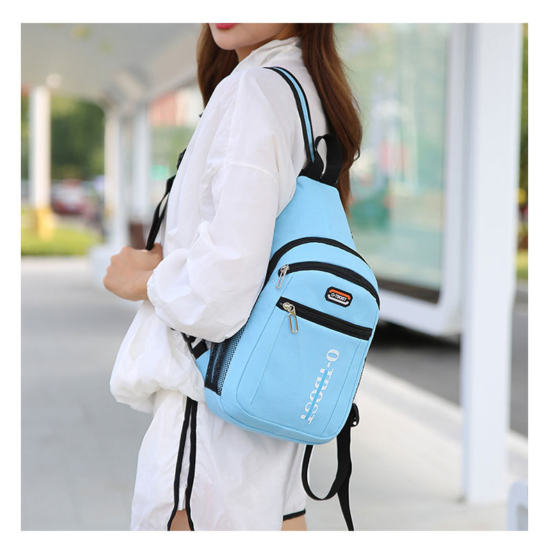 Unisex Sports Color Block Solid Color Oxford Cloth Waist Bags display picture 5