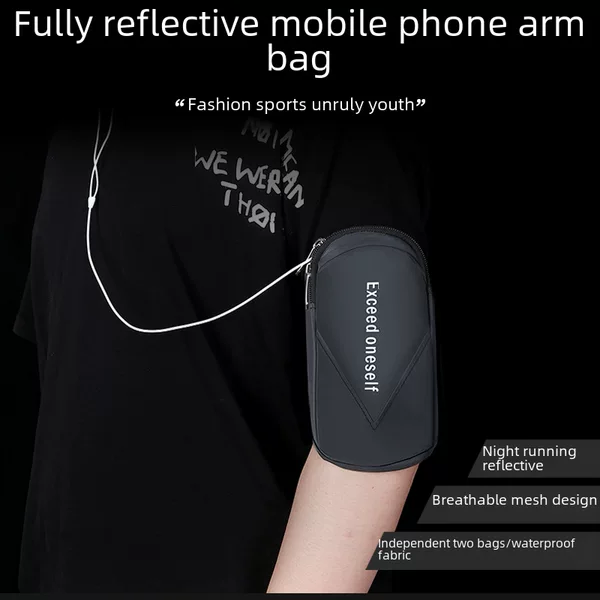 Running mobile phone bag outdoor men's and women's arm bag Universal arm band Sports mobile phone arm sleeve wrist bag sports arm sleeve