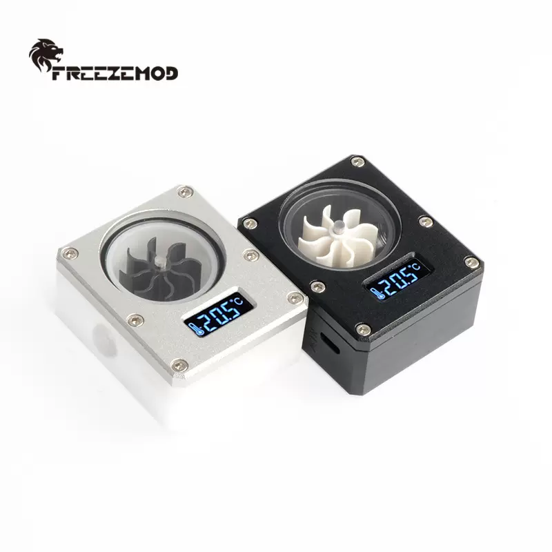 FREEZEMOD电脑水冷2022款WDXS-T4温度显示流速计器VA液晶屏0.5秒