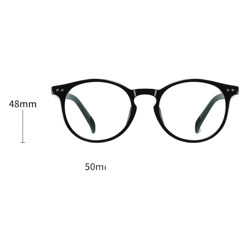 Gafas de luz anti-azul TR90 marco redondo retro gafas lisas 2301 unisex miopía óptica gafas marco