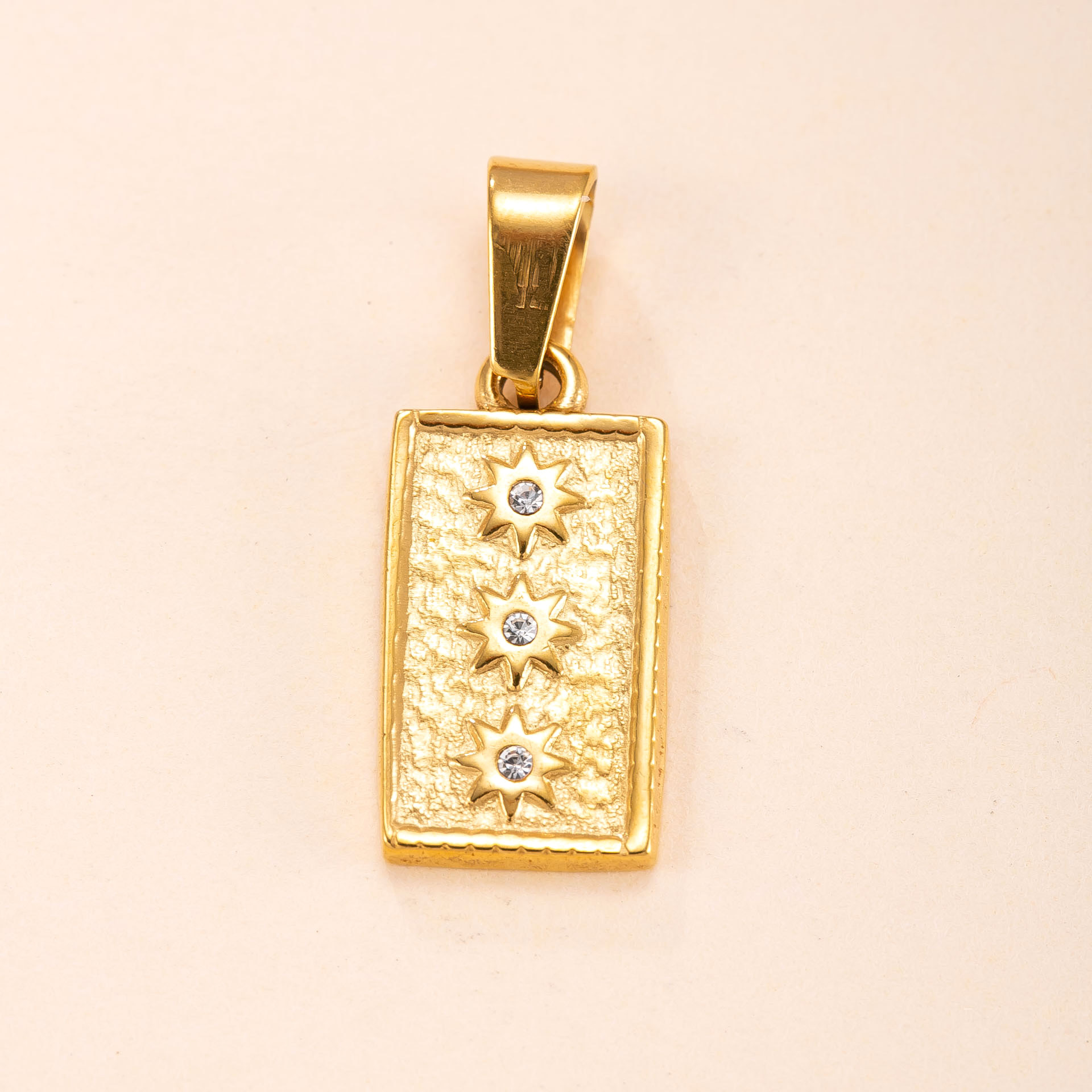 Colgante único Joyas de fundición de acero inoxidable transfronterizas Accesorios de collar de diamantes de marca redonda Joyería de bricolaje retro de lujo ligero al por mayor