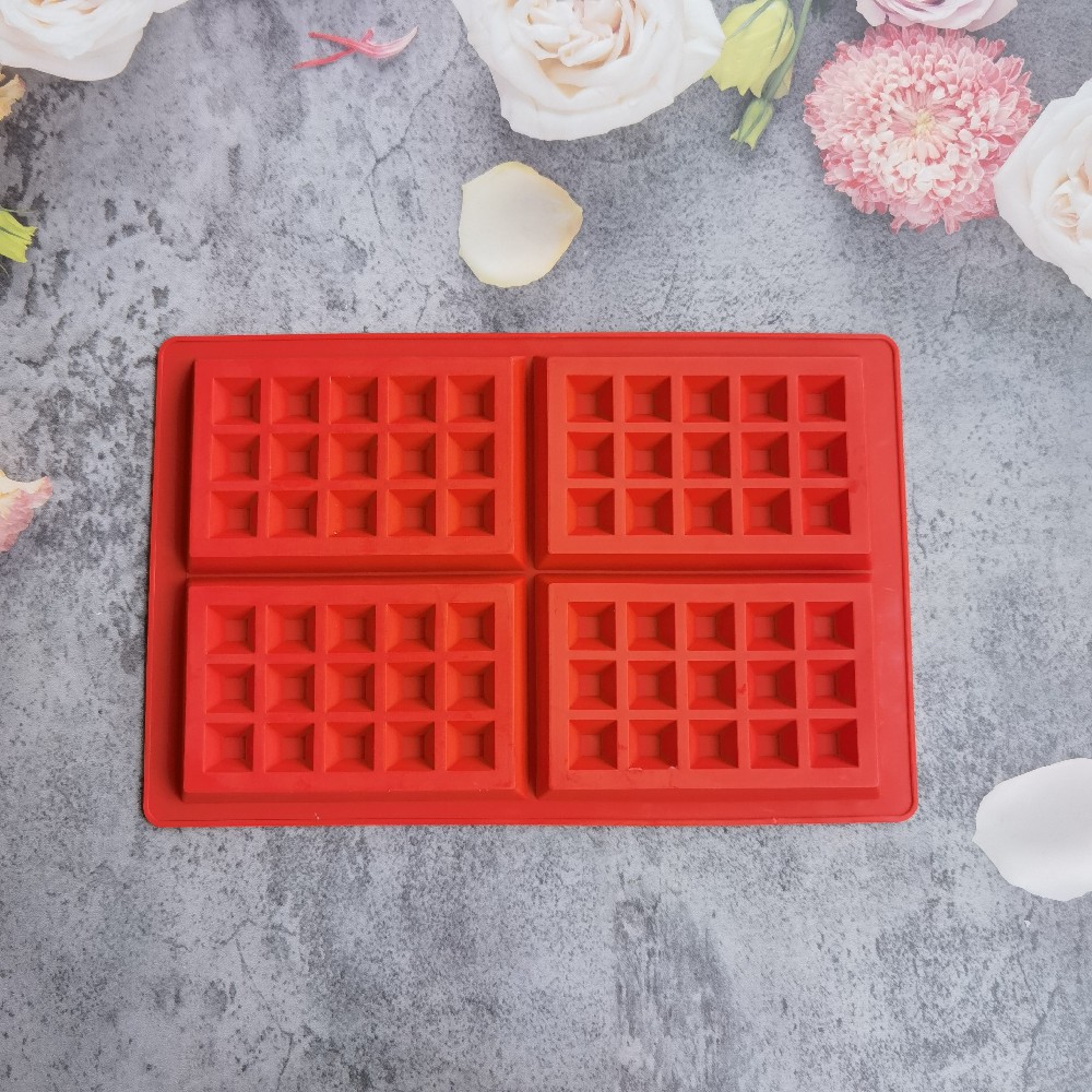 Waffle Square 429 chocolate pastel de silicona molde de jalea torta molde de pan herramientas de horneado