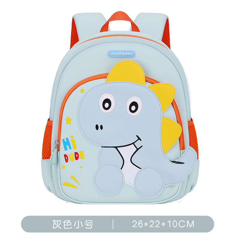 Dinosauro de rojo, mochila de dibujos animados para niños pequeños, mochila de hombro para niños de 2 - 3 - 5 años de edad