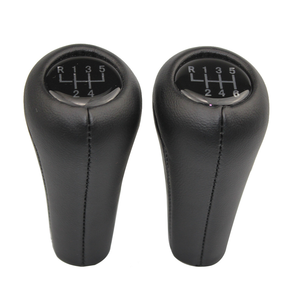 Pomo de Palanca de Cambios de Cuero Aplicable a Vehículos Transfronterizos para BMW, Accesorios de Palanca de Cambios para Automóviles con Transmisión Manual, Modificación de la Manija