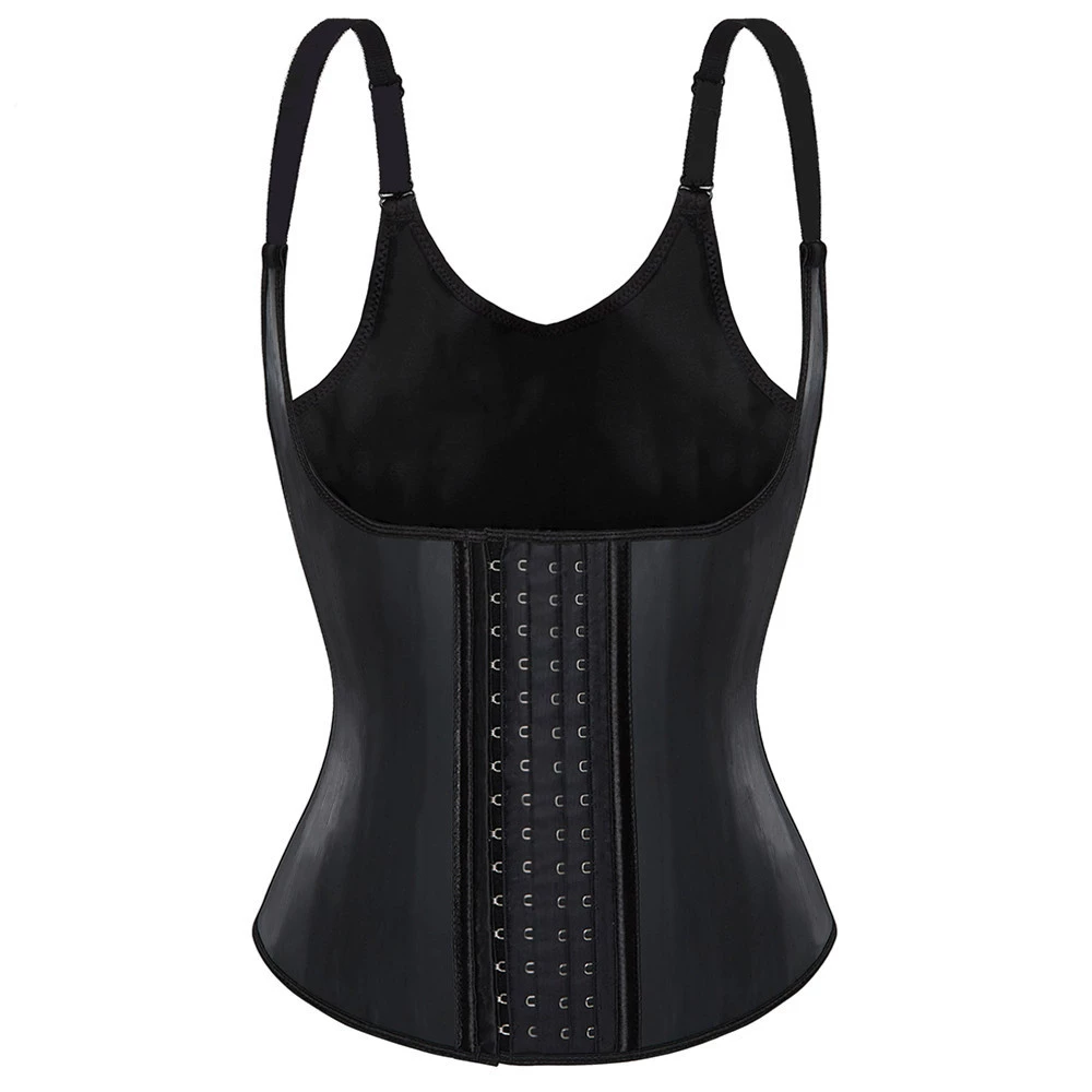 Корсет-тон: утягивающее белье (женщины), неопреновый эффект сауны, передняя застежка крючком, черный, размеры S–3XL
